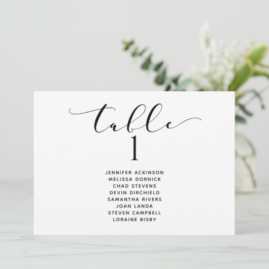Horizontales Hochzeitstil Einladung (Stehend Vorderseite)