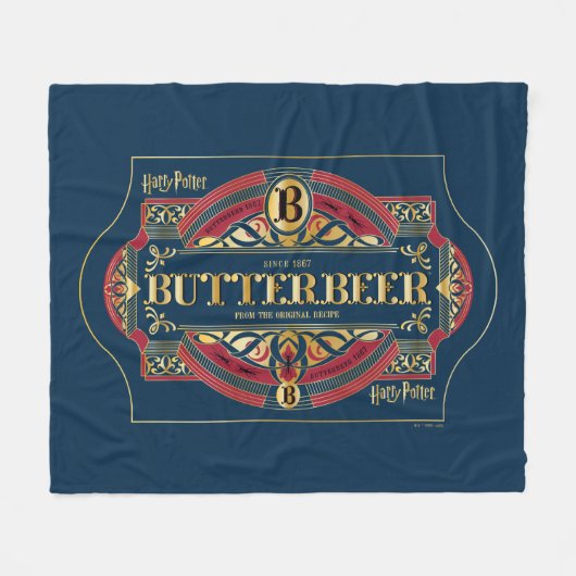Horizontales Logo "BUTTERBEER™" Fleecedecke (Vorderseite (Horizontal))