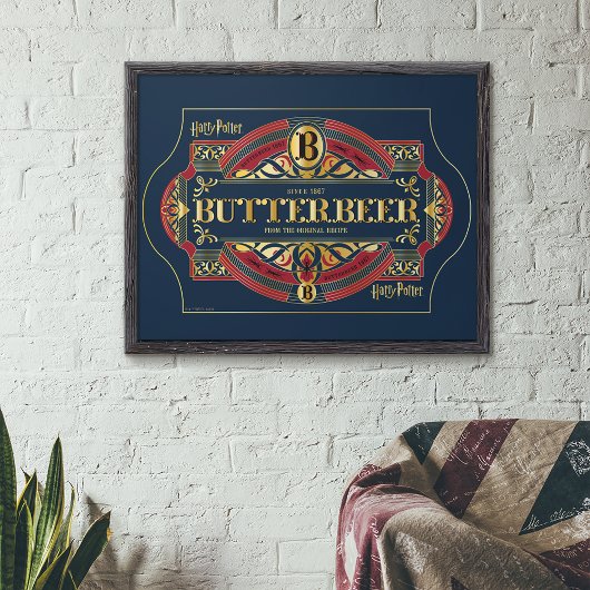 Horizontales Logo "BUTTERBEER™" Poster
