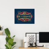 Horizontales Logo "BUTTERBEER™" Poster (Heimbüro)
