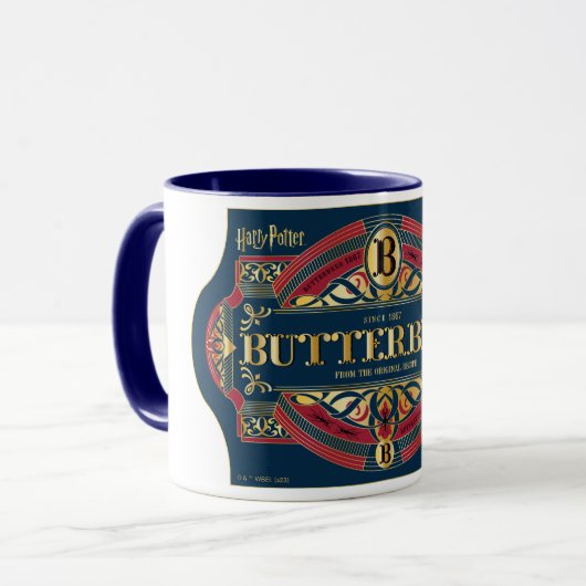 Horizontales Logo "BUTTERBEER™" Tasse (Vorderseite Links)
