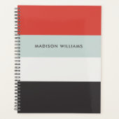 Horizontales Monogramm des Zollkolorblocks Planer (Vorderseite)