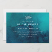 Horizontales Moody Ocean-Brautparty Einladung (Vorderseite)