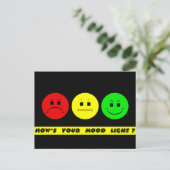 Horizontales Moody-Stoplight Postkarte (Stehend Vorderseite)