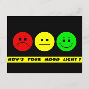 Horizontales Moody-Stoplight Postkarte