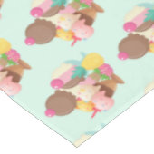 Horizontales Muster der coolen Eiskrem Tischdecke (Schrägansicht)