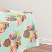 Horizontales Muster der coolen Eiskrem Tischdecke (Beispiel)