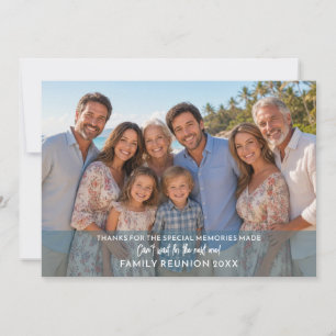 Horizontales oder panoramisches Familienfoto Treff Feiertagskarte