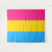 Horizontales Pansexual Pride Flag Wandteppich (Vorderseite (Horizontal))