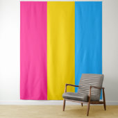 Horizontales Pansexual Pride Flag Wandteppich (Beispiel)