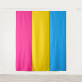 Horizontales Pansexual Pride Flag Wandteppich (Vorderseite)