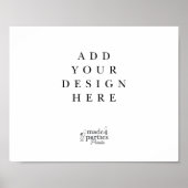 Horizontales Plakat (Querformat) drucken (Vorne)
