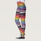Horizontales Rainbow Ribbon-Kabel Leggings (Links)