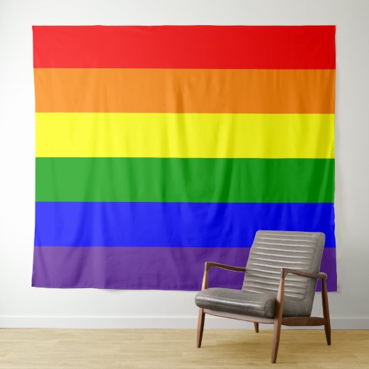 Horizontales Regenbogenfarbenfeld Wandteppich (Beispiel (Horizontal))