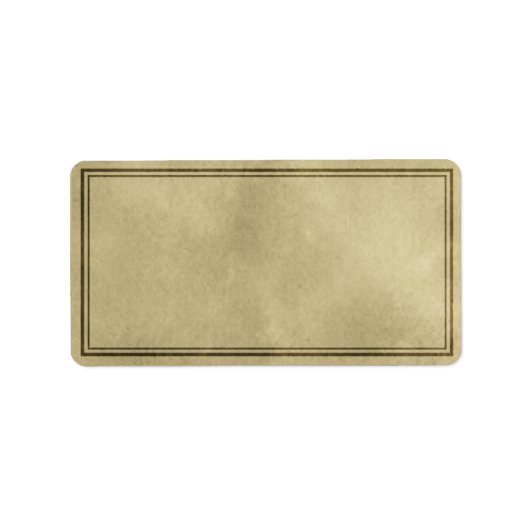 Horizontales Schlichtes Apothekenetikett Adressaufkleber (Vorne)