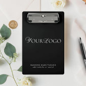 Horizontales Schwarzes Unternehmen mit benutzerdef Mini Klemmbrett