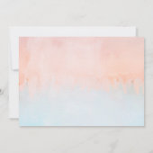 Horizontales Sommer-Sonnenuntergang-Brautparty Einladung (Rückseite)