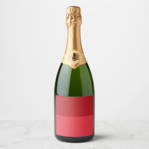 Horizontales Split Tomato Red Bottle Label (Custom Schaumweinetikett