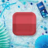 Horizontales Split Tomato Red Paper Plate (Custom) Pappteller (Party)