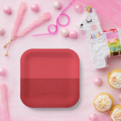 Horizontales Split Tomato Red Paper Plate (Custom) Pappteller (Party)