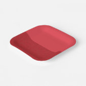 Horizontales Split Tomato Red Paper Plate (Custom) Pappteller (Gewinkelt)