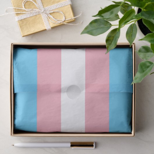 Horizontales Transgender-Pricing-Flag Seidenpapier (Geschenk)