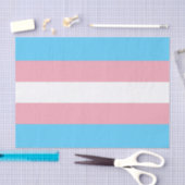 Horizontales Transgender-Pricing-Flag Seidenpapier (Handwerk)