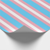 Horizontales Transgender-Pride-Flag Geschenkpapier (Ecke)