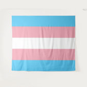 Horizontales Transgender-Pride-Flag Wandteppich (Vorderseite (Horizontal))