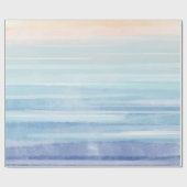 Horizontales Wasserfarbenstreifen Geschenkpapier (Flach)