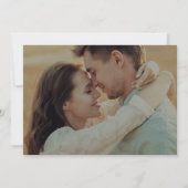 Horizontales, weißes Foto Einladung (Rückseite)