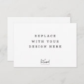 Horizontalkarte mit DRUCKORREKTUR 5x3,5 Zoll Einladung (Vorne/Hinten)