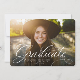 Horizontalmariner Abschluss mit einfachem Skriptsa Ankündigung