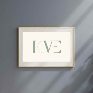 Horizontalposter der Liebe Poster