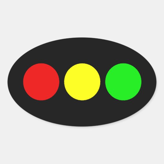 Horizontalsperre Ovaler Aufkleber (Vorderseite)