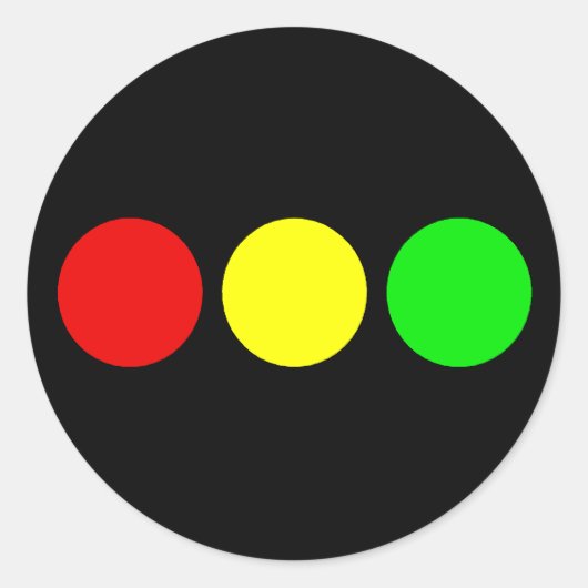 Horizontalsperre Runder Aufkleber (Vorderseite)