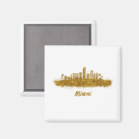 Horizonte-Miami Magnet (Vorderseite/Rückseite)