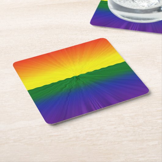 Horizonte Rechteckiger Pappuntersetzer (angewinkelt)