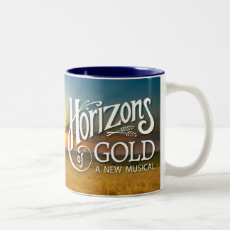 Horizonte von Goldsonnenaufgang Zwei-Ton Tasse