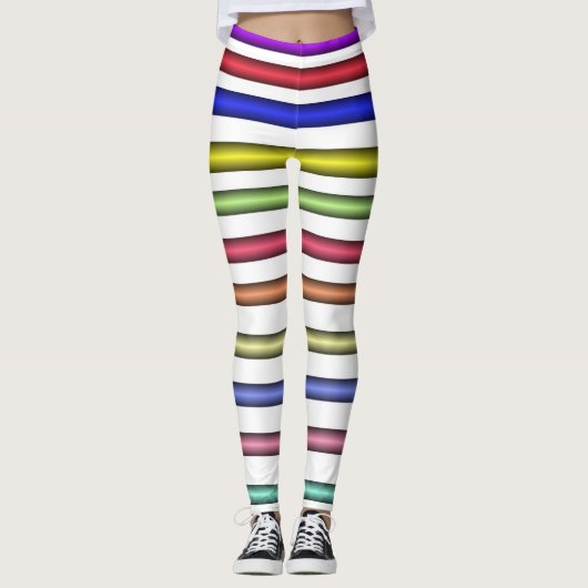Horizontfarben Leggings (Vorderseite)