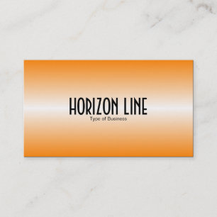 Horizontlinie - Orange Visitenkarte