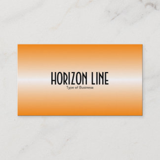 Horizontlinie - Orange Visitenkarte