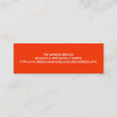 Horizontpromo-Karte Mini Visitenkarte (Rückseite)