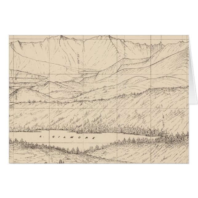 Horizontskizze von Tallac Peak, Cal (Vorderseite (Horizontal))