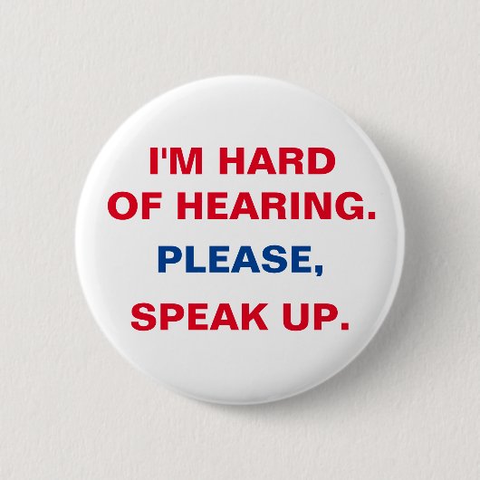 Hörknopf Button (Vorderseite)