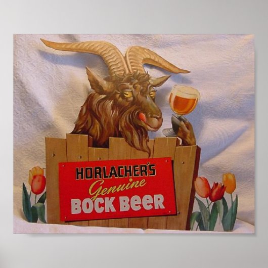 Horlacher's Genuine Bock Beer Poster (Vorne)