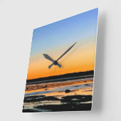 horloge carré croissant de lune quadratische wanduhr (Winkel)