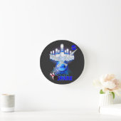 Horloge en Acrylique Bowling Talent zu ersparen bl Runde Wanduhr (Zuhause)