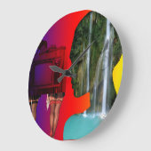 Horloge en Acrylique Große Wanduhr (Winkel)