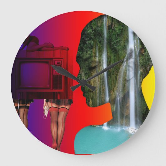 Horloge en Acrylique Große Wanduhr (Vorderseite)